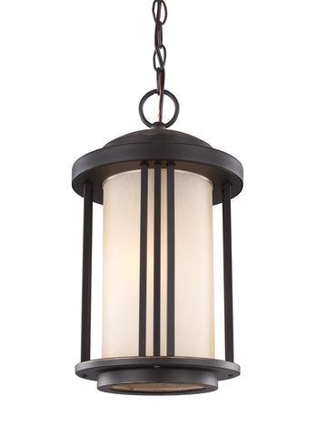 Crowell One Light Outdoor LED Pendant - Bronze Outdoor Sea Gull Lighting 