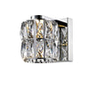 Ice 1-Light Crystal Vanity - Mirrored Stainless Steel Finish Wall Access Lighting 