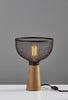Dale Black and Wood 12"h Table Lamp Lamps Adesso 
