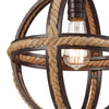 Natural Rope 1 Pendant Oil Rubbed Bronze Ceiling Elk Lighting 
