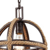 Natural Rope 1 Pendant Oil Rubbed Bronze Ceiling Elk Lighting 