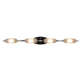 French Frit Small Glass - Matte Chrome Finish Ceiling Access Lighting 