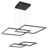 Squared Dimmable LED Pendant - Black (BL) Ceiling Access Lighting 