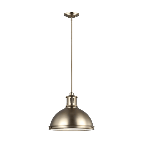 Pratt Street Metal Three Light Pendant - Satin Bronze Ceiling Sea Gull Lighting 