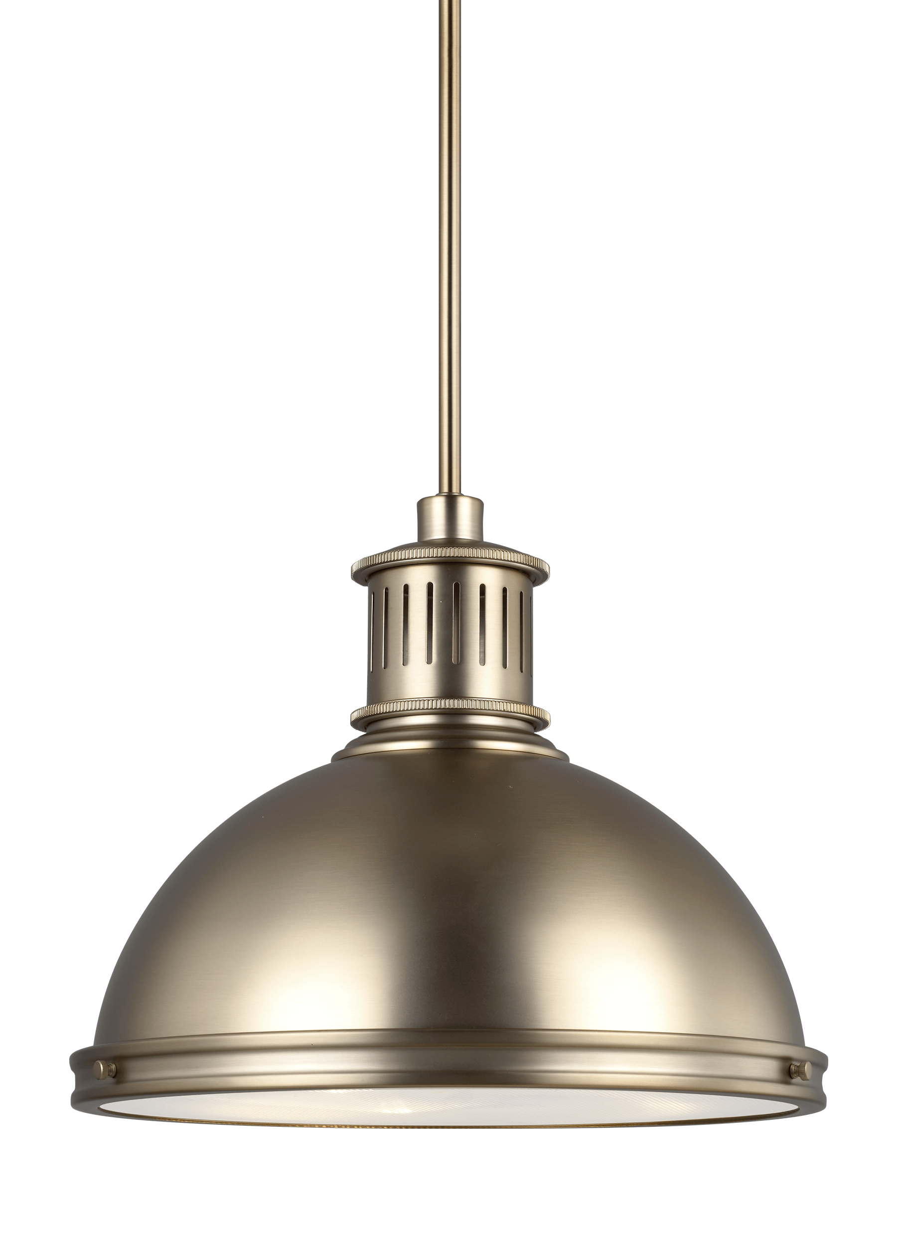 Pratt Street Metal Large LED Pendant - Satin Bronze Ceiling Sea Gull Lighting 