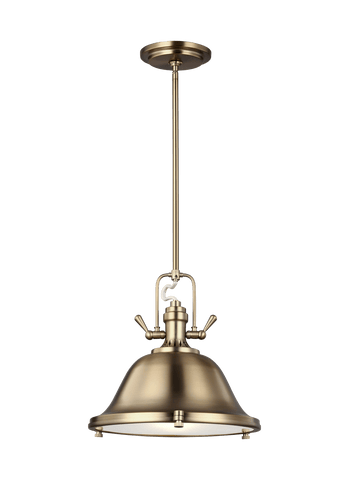 Stone Street Three Light Pendant - Satin Bronze Ceiling Sea Gull Lighting 