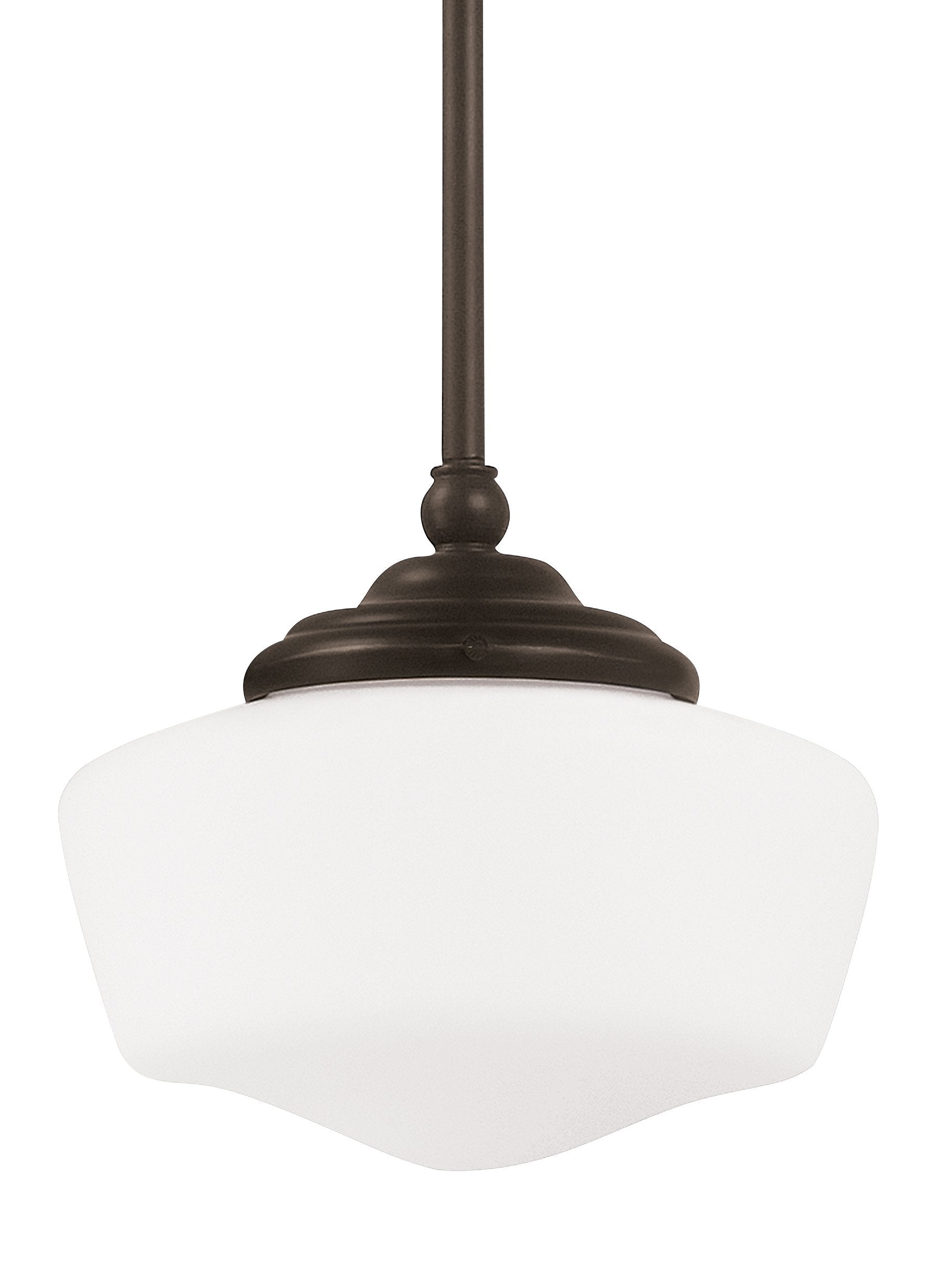 Academy Small One Light Pendant - Heirloom Bronze Ceiling Sea Gull Lighting 