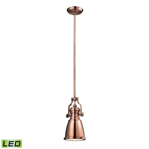 Chadwick LED Pendant In Antique Copper Ceiling Elk Lighting 