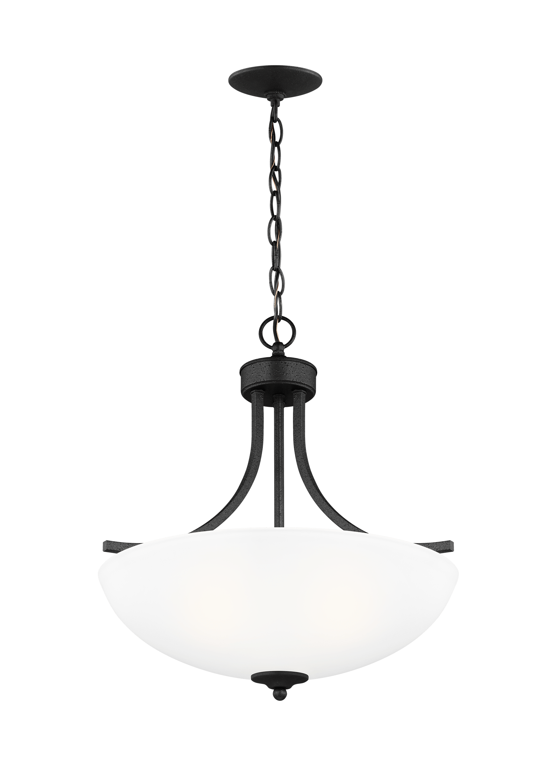 Geary Medium Three Light Pendant - Blacksmith Ceiling Sea Gull Lighting 