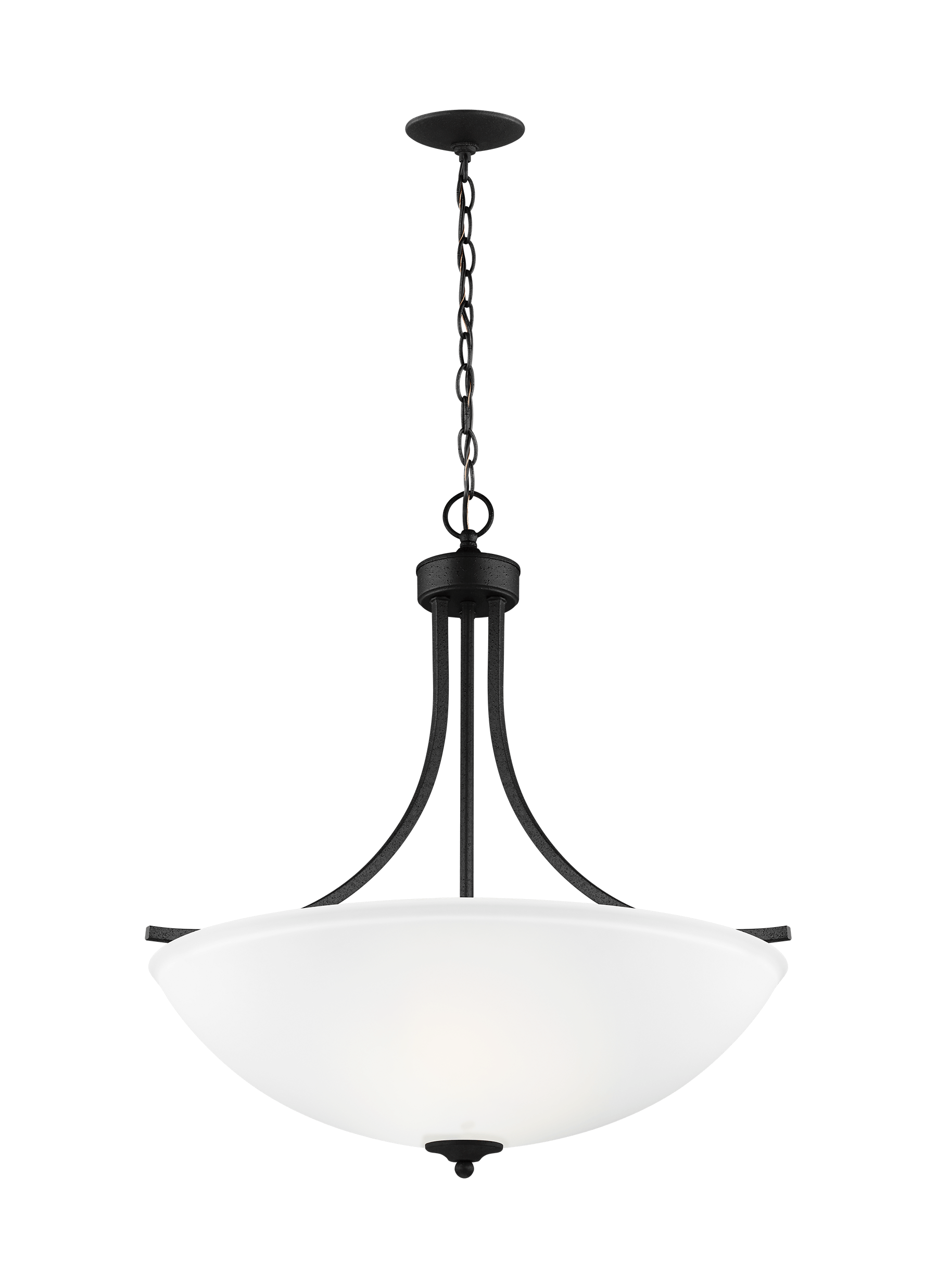 Geary Large Four Light Pendant - Blacksmith Ceiling Sea Gull Lighting 