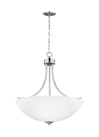 Geary Large Four Light Pendant - Brushed Nickel Ceiling Sea Gull Lighting 