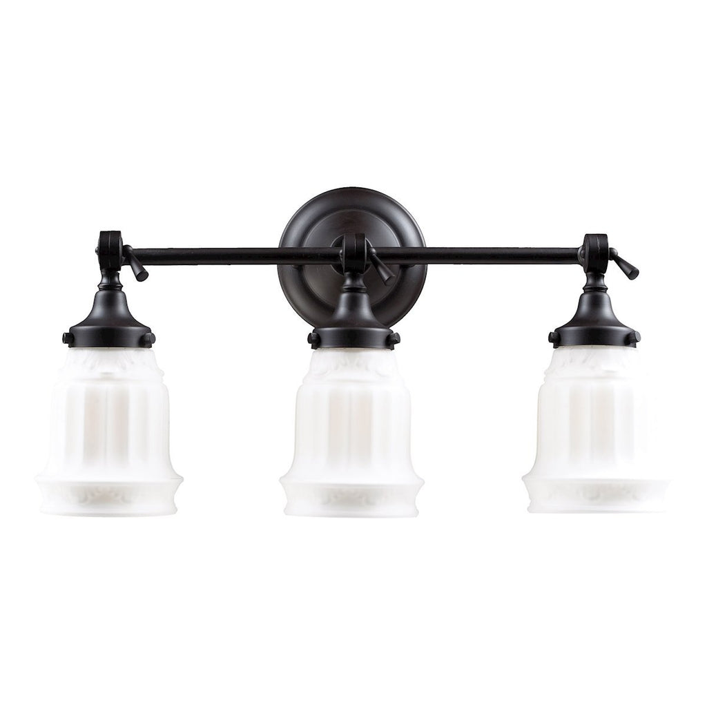 Quinton Parlor 3 Light Vanity In Oiled Bronze Wall Elk Lighting 