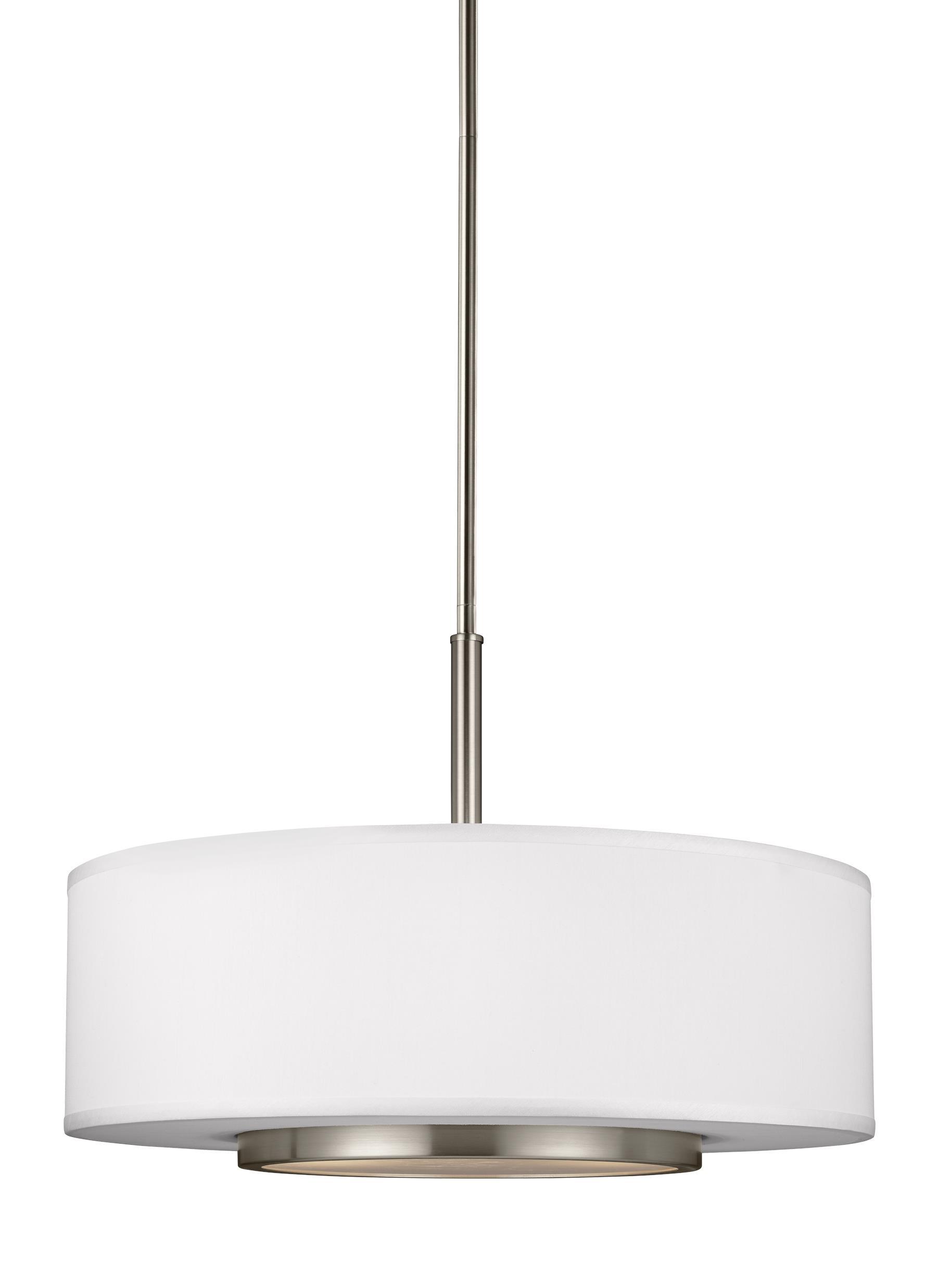 Nance Three Light Pendant - Brushed Nickel Ceiling Sea Gull Lighting 