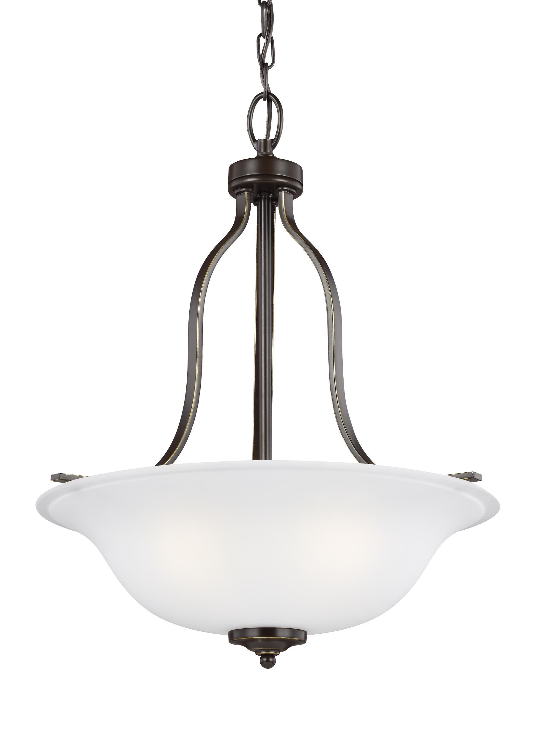 Emmons Three Light Pendant - Heirloom Bronze Ceiling Sea Gull Lighting 