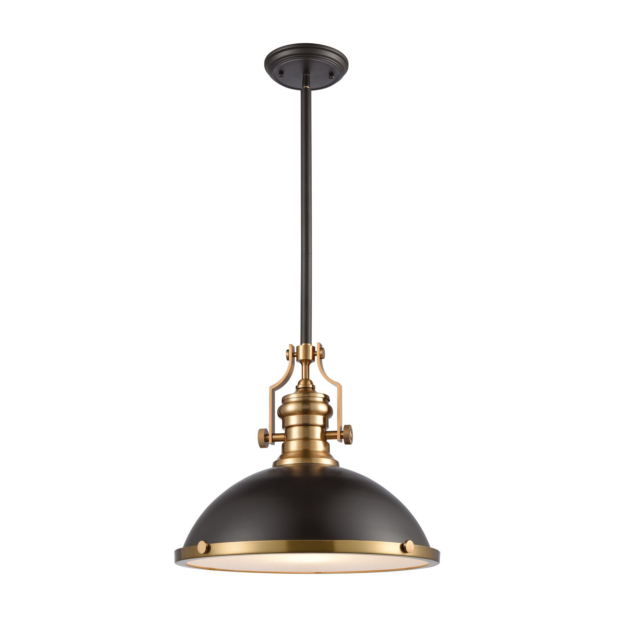 Chadwick 17"w Bronze and Brass Pendant Ceiling Elk Lighting Default Value 