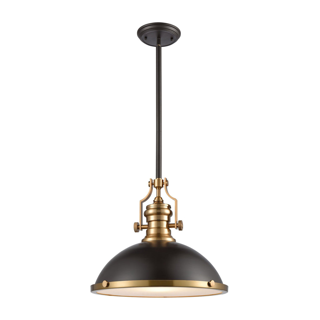 Chadwick 17"w Bronze and Brass Pendant Ceiling Elk Lighting Default Value 