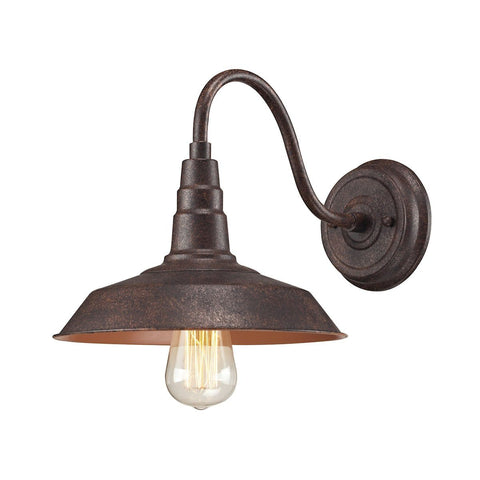 Urban Lodge 1 Light Sconce In Weathered Bronze Wall Sconce Elk Lighting 