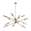 Xenia 12 Chandelier Matte Gold Ceiling Elk Lighting 