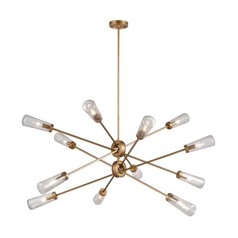 Xenia 12 Chandelier Matte Gold Ceiling Elk Lighting 