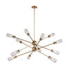 Xenia 12 Chandelier Matte Gold Ceiling Elk Lighting 