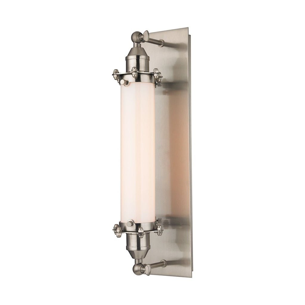 Fulton 1 Light Wall Sconce In Satin Nickel Wall Sconce Elk Lighting 