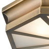 Windsor 3 Flush Classic Brass Ceiling Elk Lighting 