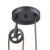 Spindle Wheel 1 Pendant Oil Rubbed Bronze Ceiling Elk Lighting 