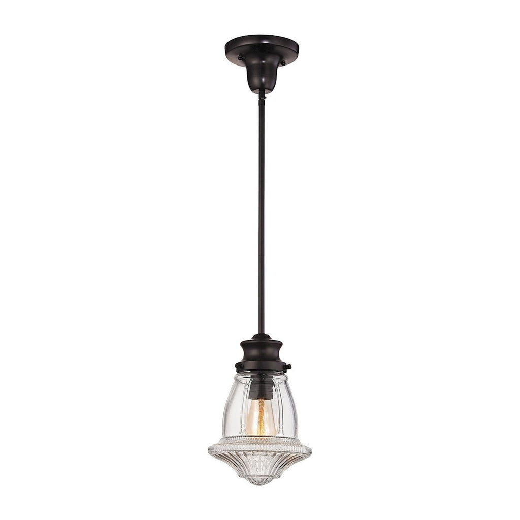 Schoolhouse Pendants Pendant In Oil Rubbed Bronze Ceiling Elk Lighting 