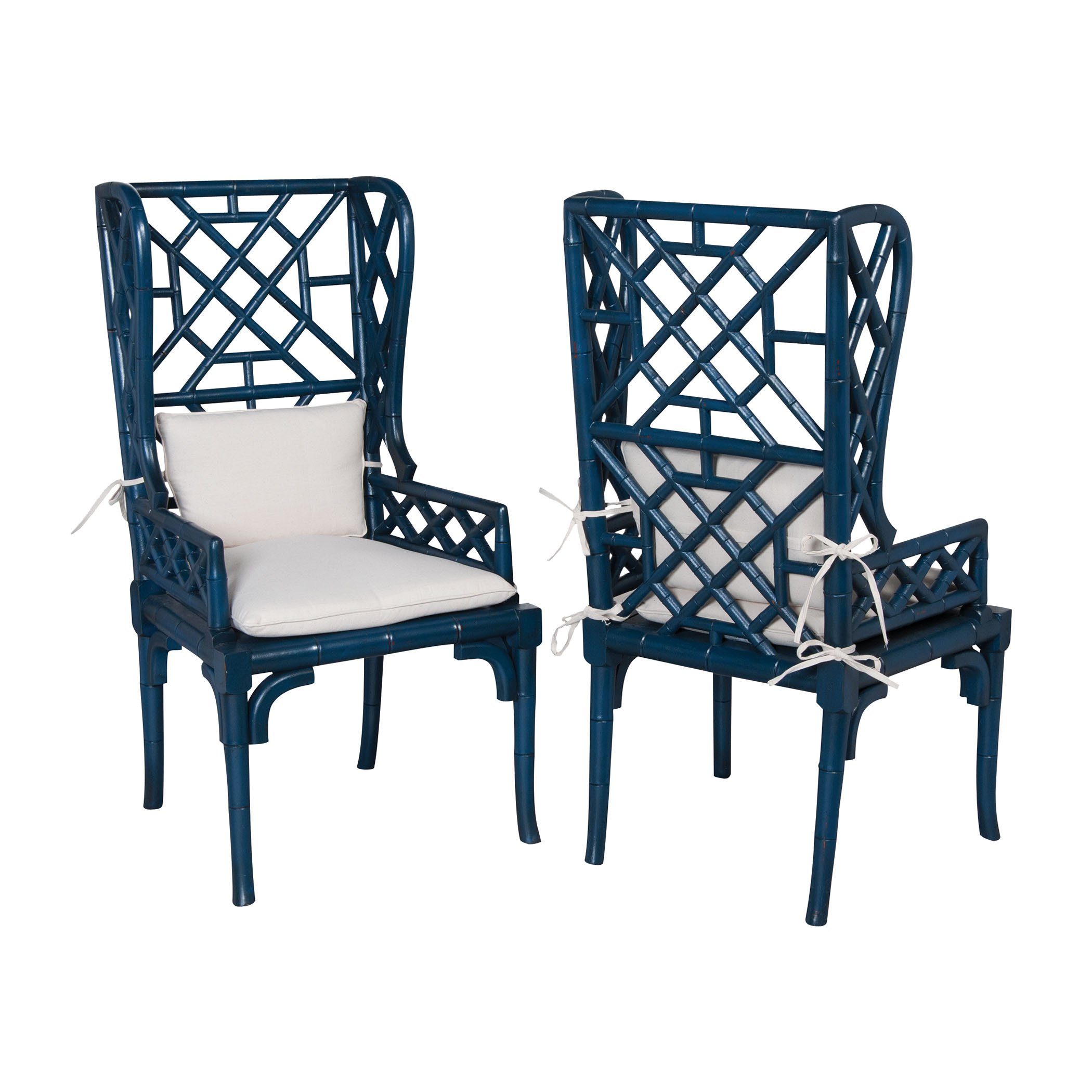 BAMBOO WING BACK CHAIR - Set of 2 Furniture GuildMaster 