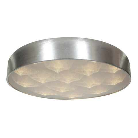 Meteor Dimmable LED Flushmount - Brushed Steel Ceiling Access Lighting 