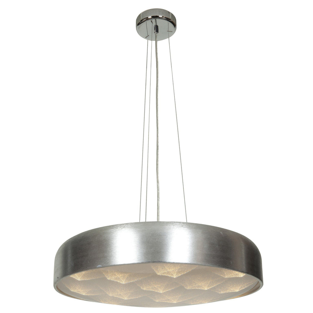 Meteor Dimmable LED Pendant - Brushed Steel Ceiling Access Lighting 