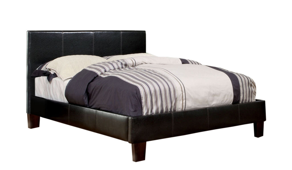 Bolan Leatherette Full Bed Espresso Furniture Enitial Lab 