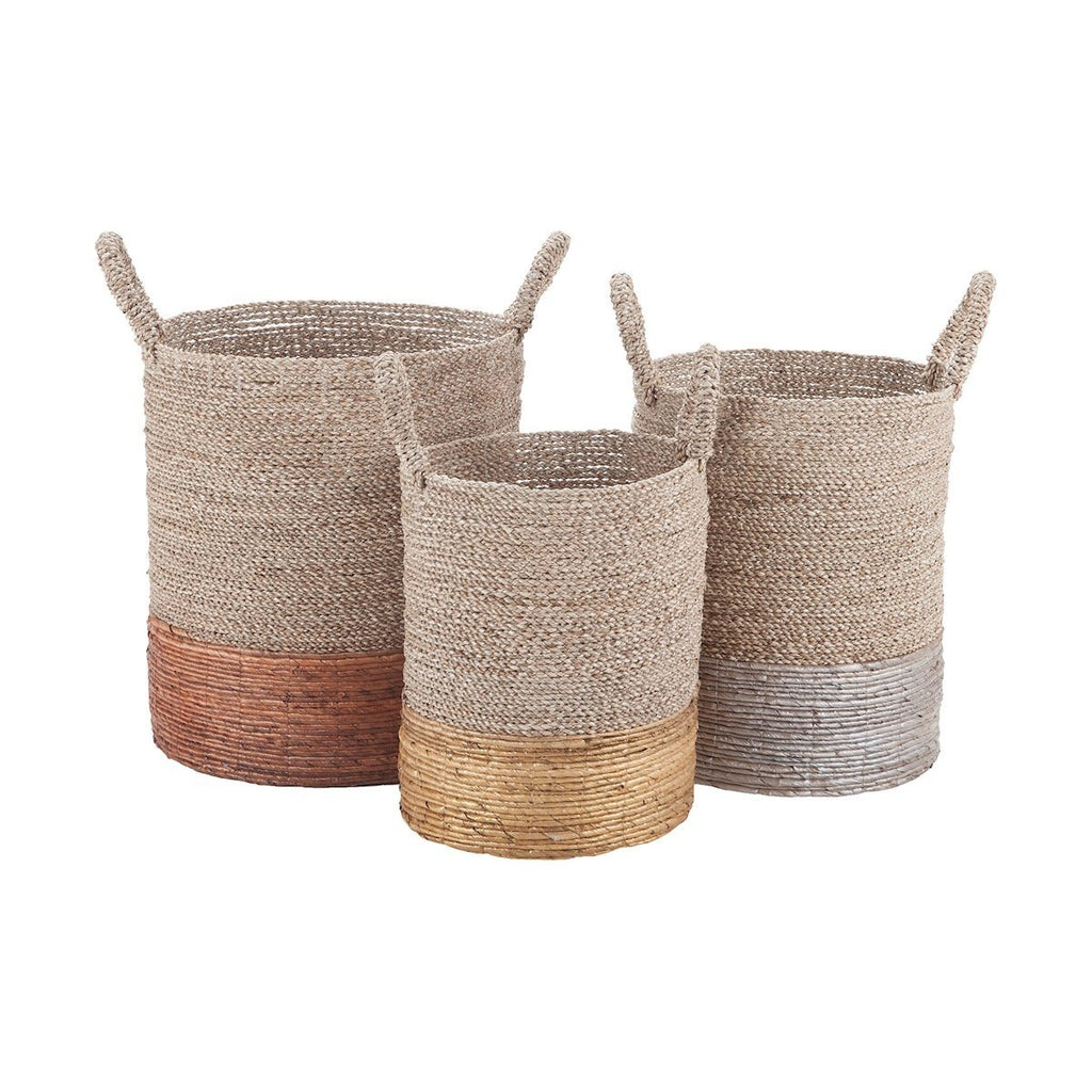 Mixed Metallics Nested Baskets Accessories Dimond Home 
