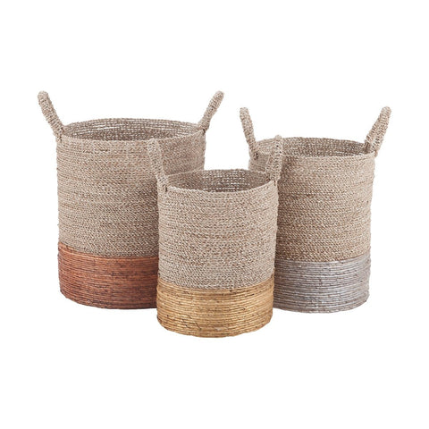 Mixed Metallics Nested Baskets Accessories Dimond Home 