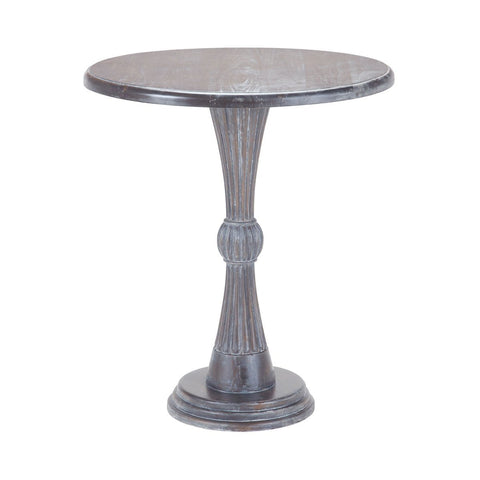 Modern Hour Side Table In Heritage Grey Dark Stain FURNITURE Sterling 