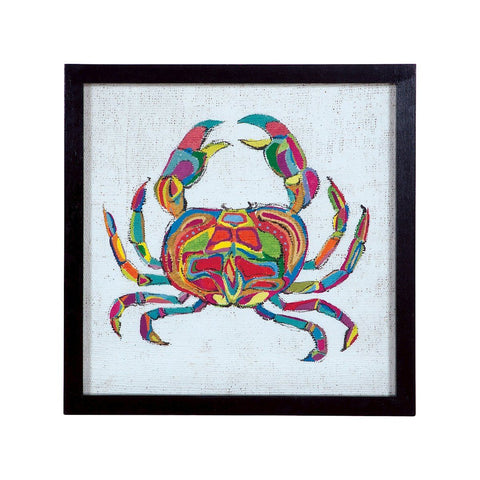 Coastal Colors III - Rainbow Crab Wall Art Sterling 
