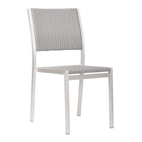 Metropolitan Dining Armless Chair (Set of 2) Outdoor Zuo 