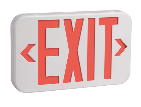5 Pack Emergency Exit Sign - Red or Green, Single and Double Sided.