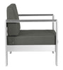 Cosmopolitan Arm Chair Cushion Dark Gray Outdoor Zuo 