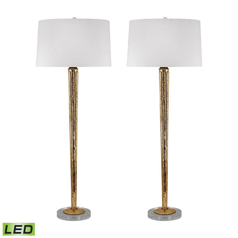 Mercury Glass LED Candlestick Lamp In Gold Lamps Dimond Lighting 