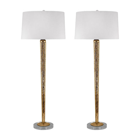 Mercury Glass Candlestick Lamp In Gold Lamps Dimond Lighting 