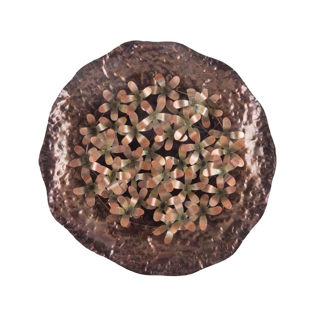 Bronze Poppy Bunch Wall Plate Wall Art Sterling 