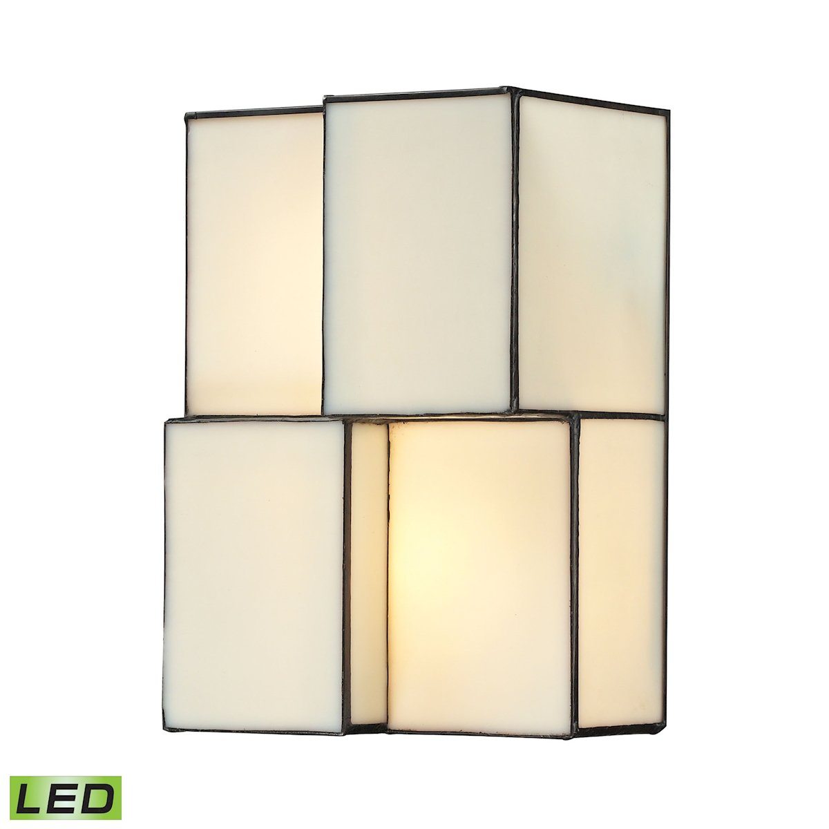 Cubist 2 Light LED Wall Sconce In Brushed Nickel Wall Sconce Elk Lighting 