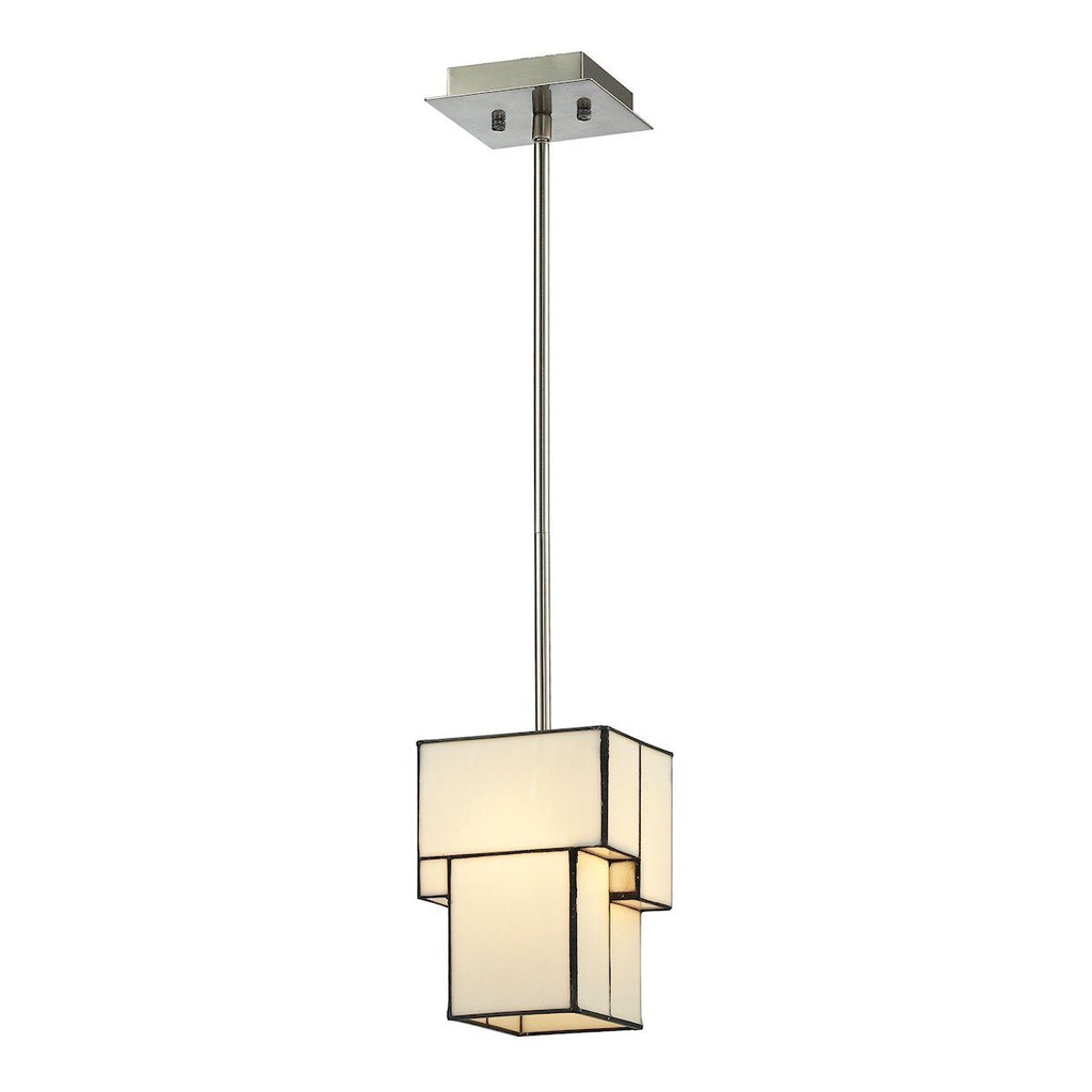 Cubist Mini Pendant In Brushed Nickel Ceiling Elk Lighting 