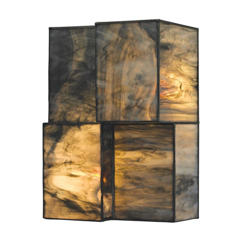 Cubist 2 Light Wall Sconce In Brushed Nickel Wall Sconce Elk Lighting 