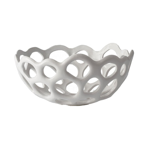 Perforated Porcelain Dish - Small Accessories Dimond Home 