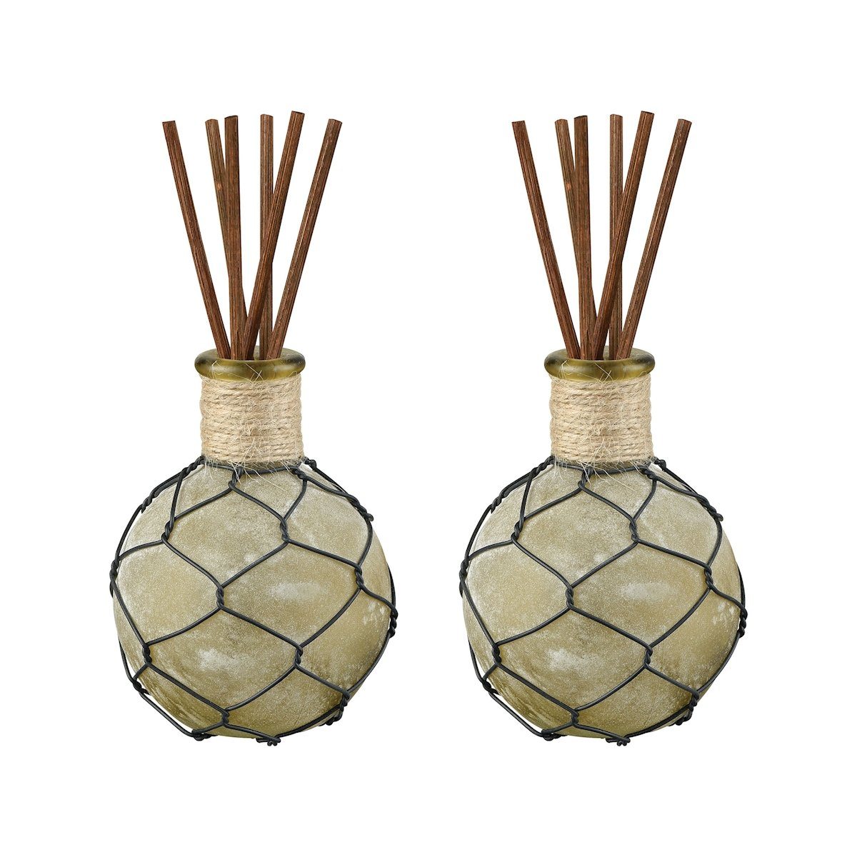 Farmhouse Set of 2 Reed Diffusers Round Accessories Pomeroy 