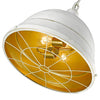 Bartlett Large Pendant in French White Ceiling Golden Lighting 