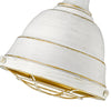 Bartlett Small Pendant in French White Ceiling Golden Lighting 
