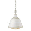 Bartlett Small Pendant in French White Ceiling Golden Lighting 